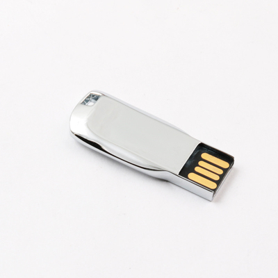 El metal brillante de plata USB Pen Drive del cuerpo 2,0 64GB 128GB 20MB/S conforma estándar de los E.E.U.U.