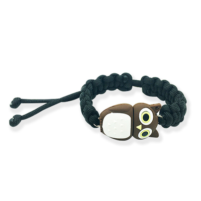 Estilo favorito de los adolescentes Pulsera USB Stick Correa en forma de búho