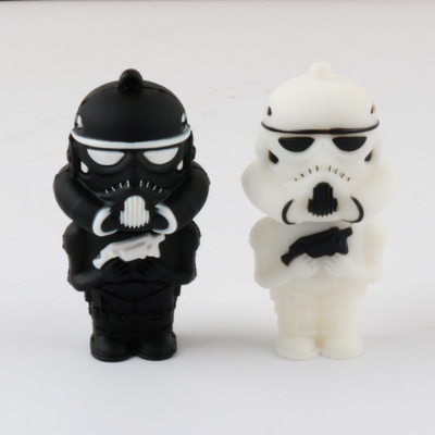 Molde abierto de PVC personalizado con forma de dibujos animados de memorias USB 3D 2.0 3.0 512GB 1TB 2TB