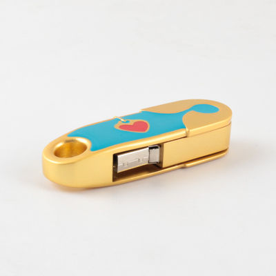 Memoria USB del LOGOTIPO 3,0 del corazón, memoria USB promocional de 512GB 1TB pega 100MBS