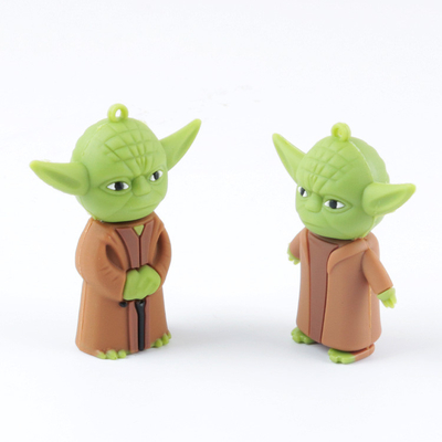 El PVC modificó para requisitos particulares formado por Usb principal 2,0 y 3,0 de memoria USB de Yoda Star Wars
