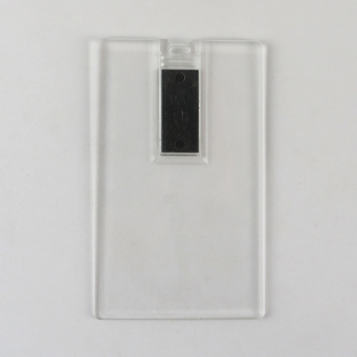 La tarjeta de crédito material plástica transparente USB pega 2,0 128GB 64GB 15MB/S