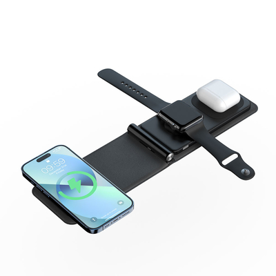 Cargador inalámbrico plegable de carga rápido para el cargador rápido de IPhone Airpods AppleWatch