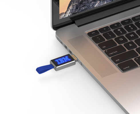 Luz de grabado de Logo With LED del palillo 2,0 de memoria USB del metal al leer en el ordenador