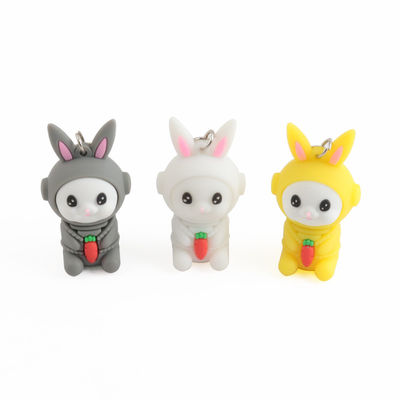 Diseño modificado para requisitos particulares memoria USB formado conejo del Pvc 3,0 de 128GB 256GB