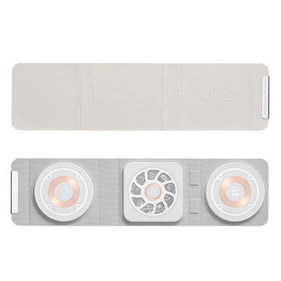 3 en 1 cargador inalámbrico rápido magnético 15W portátil plegable 10W 7.5W 5W