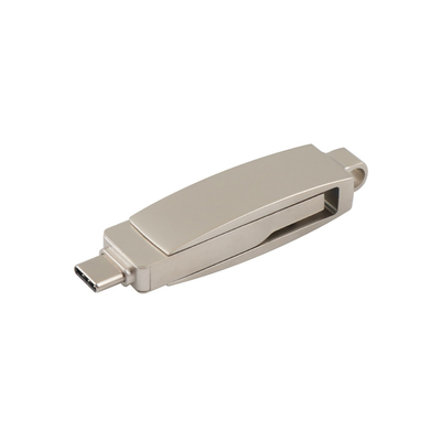 Memoria USB de plata de Matt Fast Speed Type C del cuerpo pasó la UE Standrad de la prueba H2