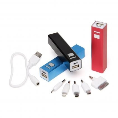 OEM/ODM del estilo de MAH Portable Power Bank Advertising del cuerpo 2600 del metal de Colurful