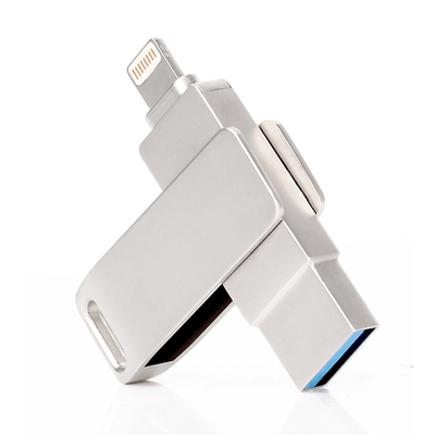 Conector de iPhone 2 en uno Otg USB unidades flash 256GB