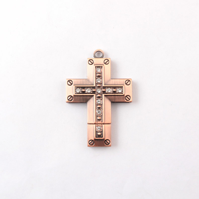 Collar en forma de crucifijo para Navidad o Fiestas