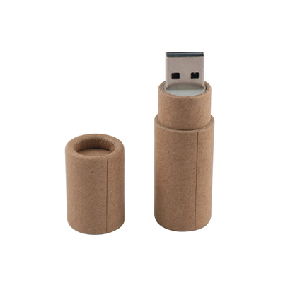 Disco flash USB 2.0 de forma redonda de madera velocidad rápida 30MB/S 64GB 128GB