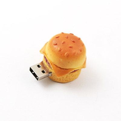 En forma de hamburguesa con capacidad de 512 GB Discos flash USB personalizados con 10 años de almacenamiento de datos