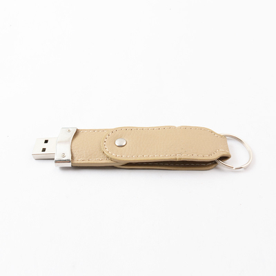 Unidad flash USB de cuero de memoria completa con velocidad de lectura de 20MB/s