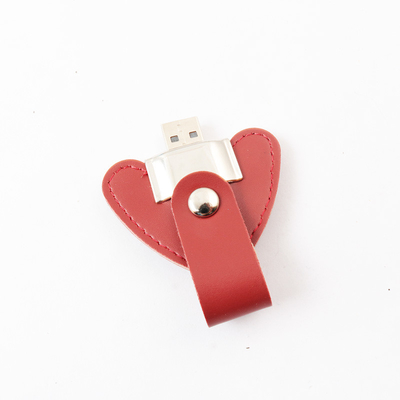 Unidad USB de cuero OEM con cifrado de color personalizado