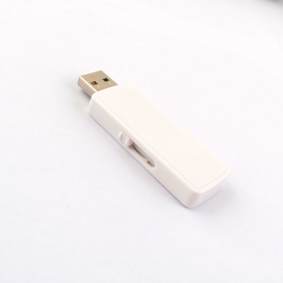Memoria USB de plástico blanco/negro reciclado Tamaños de memoria personalizados 1G-1TB Temperatura de funcionamiento 0.C-60.C