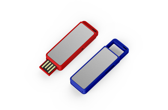 USB de plástico personalizable negro blanco 256GB de memoria enchufe y reproduce