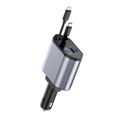 Salida USB-C 5V/3A Cargador rápido para automóviles para entrada de voltaje nominal de 12-24V