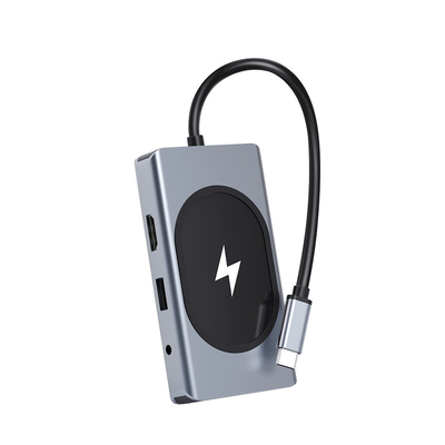 Adaptador multifunción USB tipo C HUB 9 en uno y con lector de tarjetas de memoria