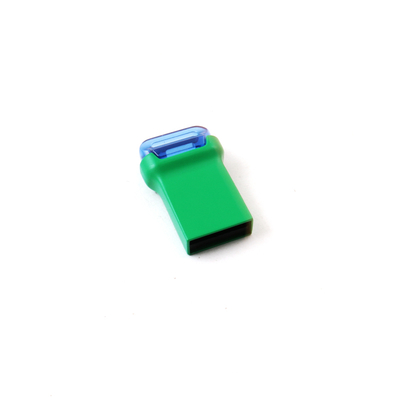 Mini USB 3.0 de color verde, unidad flash USB de metal rectangular con chip flash de clase A