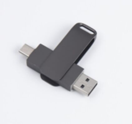 Memoria USB 3.0 Negra con Puerto Tipo C, Compatible con Teléfono y Computadora, 256GB 512GB 1TB