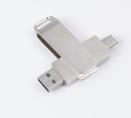 Usb Matt de plata 3.0 con tipo C tanto puerto USB Flash Drive teléfono y computadora puede compatibilidad 256GB 512GB 1TB