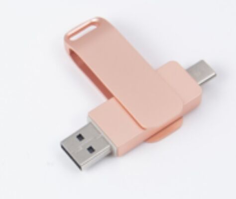 Memoria USB 3.0 Rose Gold con puerto Tipo C, compatible con teléfonos y computadoras, 256GB 512GB