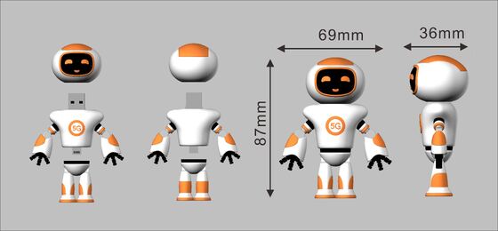 Memoria USB USB 2.0 y 3.0 del PVC del personaje de dibujos animados de los  con forma linda