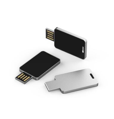 Luz de metal LED USB flash drive caparazón de metal duradero sin cifrado compatible con varios sistemas operativos y dispositivos