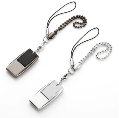Mini unidad Flash Usb con llavero, logotipo láser y logotipo impreso mediante cuerpo Usb personalizado, puede hacer colores plateados y grises