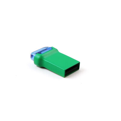 La mini memoria USB del metal de memoria USB de Udp del color de cuerpo verde puede modificar el logotipo y el embalaje hechos para requisitos particulares