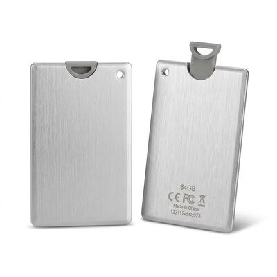 Memoria USB con tarjeta de crédito de 1 año de garantía con logotipo USB impreso en pantalla adecuado para almacenamiento seguro de archivos y promoción