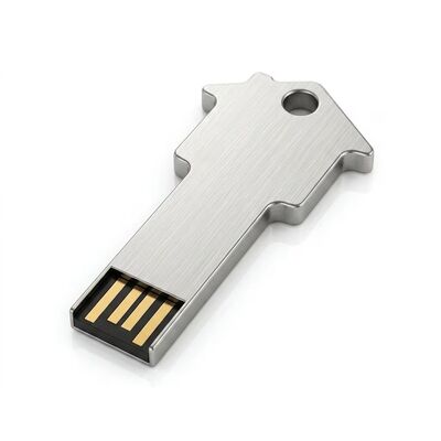 Pearl Chain Metal USB Flash Drive Dispositivo de almacenamiento compacto de plata Temperatura de funcionamiento de menos 50 a más 80 grados Ideal para negocios