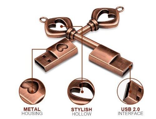 Unidad flash USB con llave de bienvenida de diseño personalizado que ofrece una velocidad de 10 MB adecuada para almacenamiento digital portátil y gestión de datos