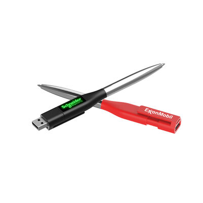 Memoria USB tipo bolígrafo de Grado A con Plug and Play y certificación CE/ROHS/FCC