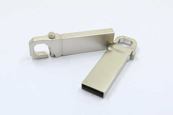 La llave ROHS de memoria Flash de memoria USB 2,0 del metal de 16GB 32GB aprobó