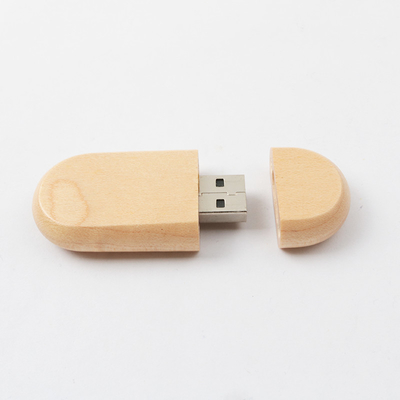 El bambú del arce personalizó longitud de madera del palillo 128GB 60m m del usb