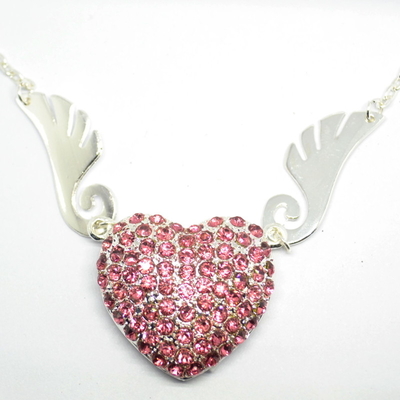 Memoria completa de memoria USB de señora Necklace Diamond Usb Stick 32GB 64GB 2,0