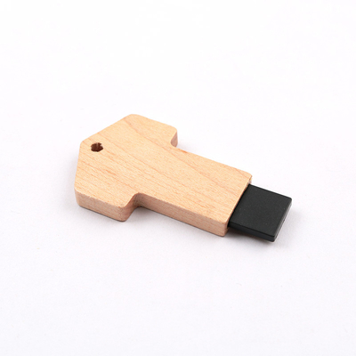 La llave de madera de memoria USB del arce formó la lectura rápida 64GB 128GB 256GB