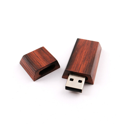 Velocidad rápida 64GB 128GB 256GB de memoria USB de madera modificada para requisitos particulares de la forma del corte