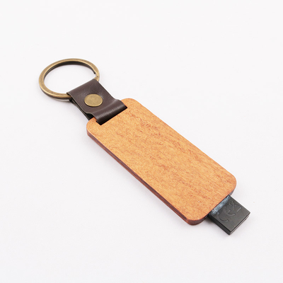 Estándar europeo de grabación en relieve de cuero de madera de memoria USB 80MB/S de Logo Gift