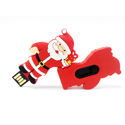 Memoria USB del personaje de dibujos animados del regalo de la Navidad 2,0 15MB/S 64GB 128GB