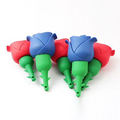 Las flores del PVC forman memorias USB de encargo del USB 2,0 3,0 16GB 8GB 10MB/S