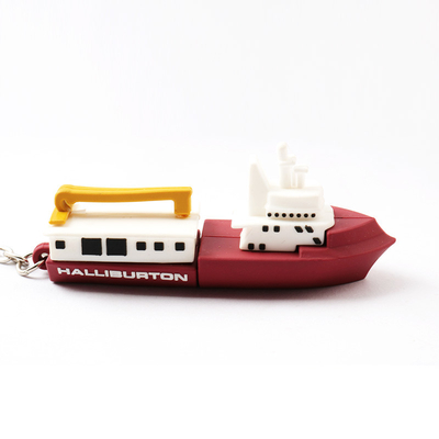 el barco 3D forma el PVC modificó la prueba de memorias USB para requisitos particulares 128GB H2 del USB