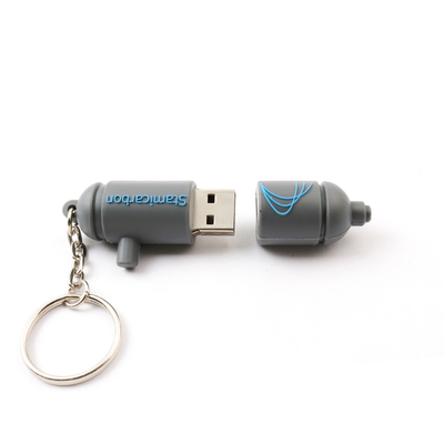 2,0 el PVC suave personalizado 3,0 15MB/S modificó memorias USB para requisitos particulares con el llavero