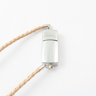 Cuerda de cuero 15MB/S de la pulsera 256GB 128GB 64GB de memoria USB de Shell Silicone del metal