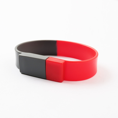 Pulsera 2,0 de memoria USB de la pulsera del silicón del OEM del ODM 3,0 memoria completa de 1GB 256GB