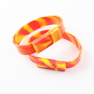 2,0 3,0 memorias USB multicoloras 256GB 30MB/S de la pulsera USB del silicón