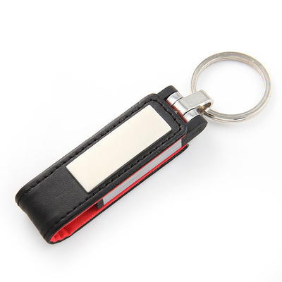 La FCC de cuero real de memoria USB 64GB 128GB 256GB de la caja metálica aprobó