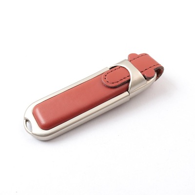 Memoria USB de cuero de la PU de 8GB 16GB 32GB ayuna la velocidad 80MB/S 2,0 3,0