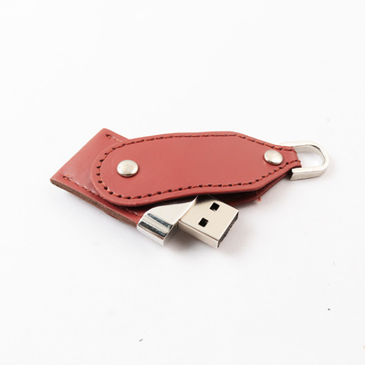 Memoria USB de cuero hecha modificada para requisitos particulares 30MB 3,0 256GB 512GB